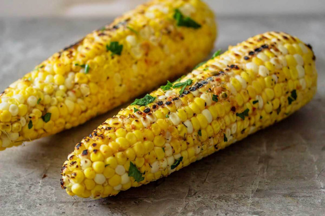 French Onion Grilled Corn On The Cob - Seduction In The Kitchen