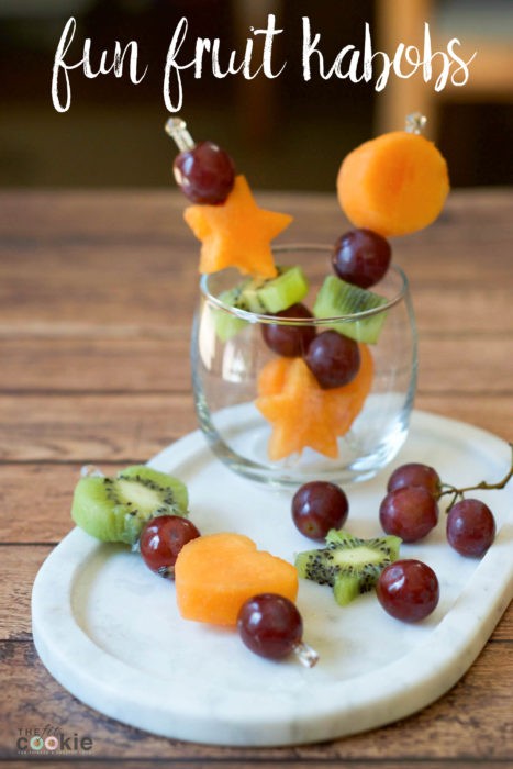 fun shape fruit kabobs • the fit cookie