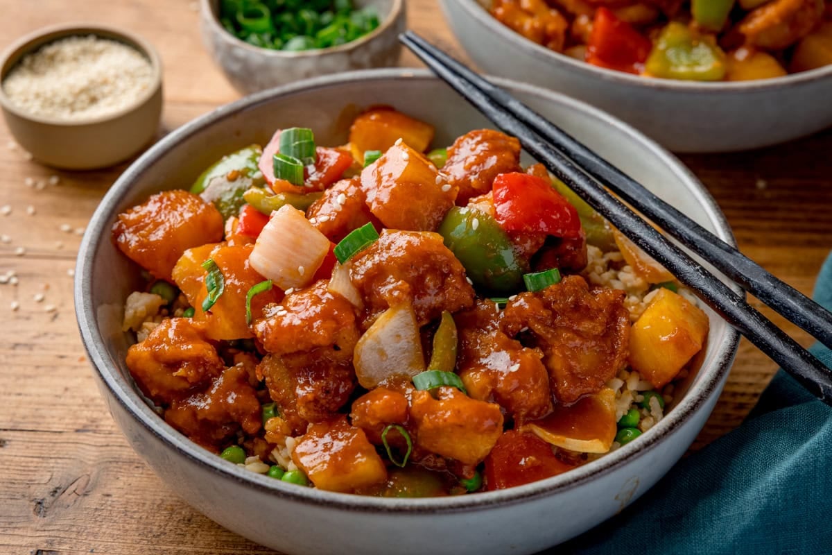 Air Fryer Sweet and Sour Chicken