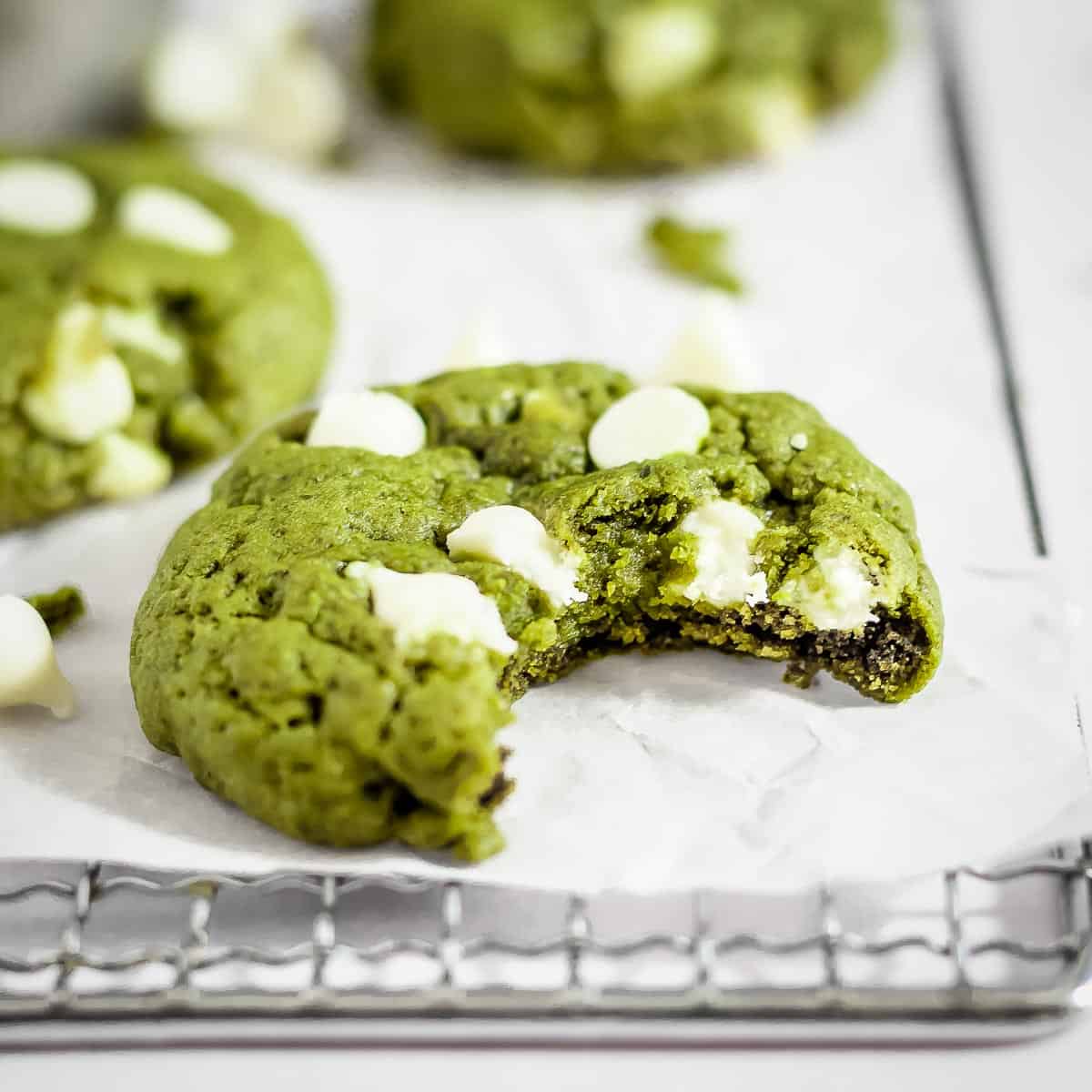 Matcha Cookies With White Chocolate