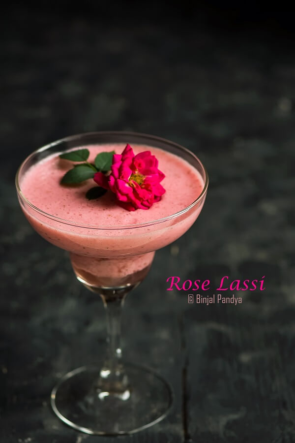 Spiced Rose Lassi Recipe - Indian Yogurt Drink