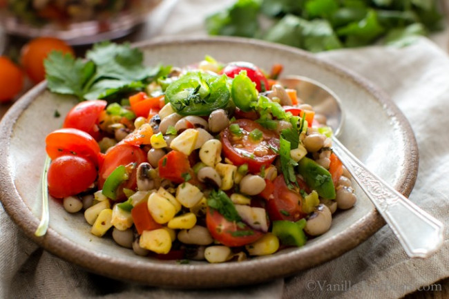 Black-eyed Pea Sweet Corn Salad With Tomatoes And Chiles
