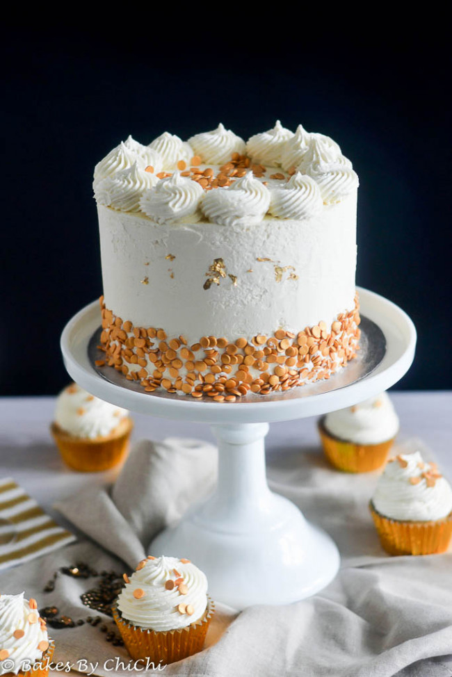 Champagne Cake And White Chocolate Buttercream