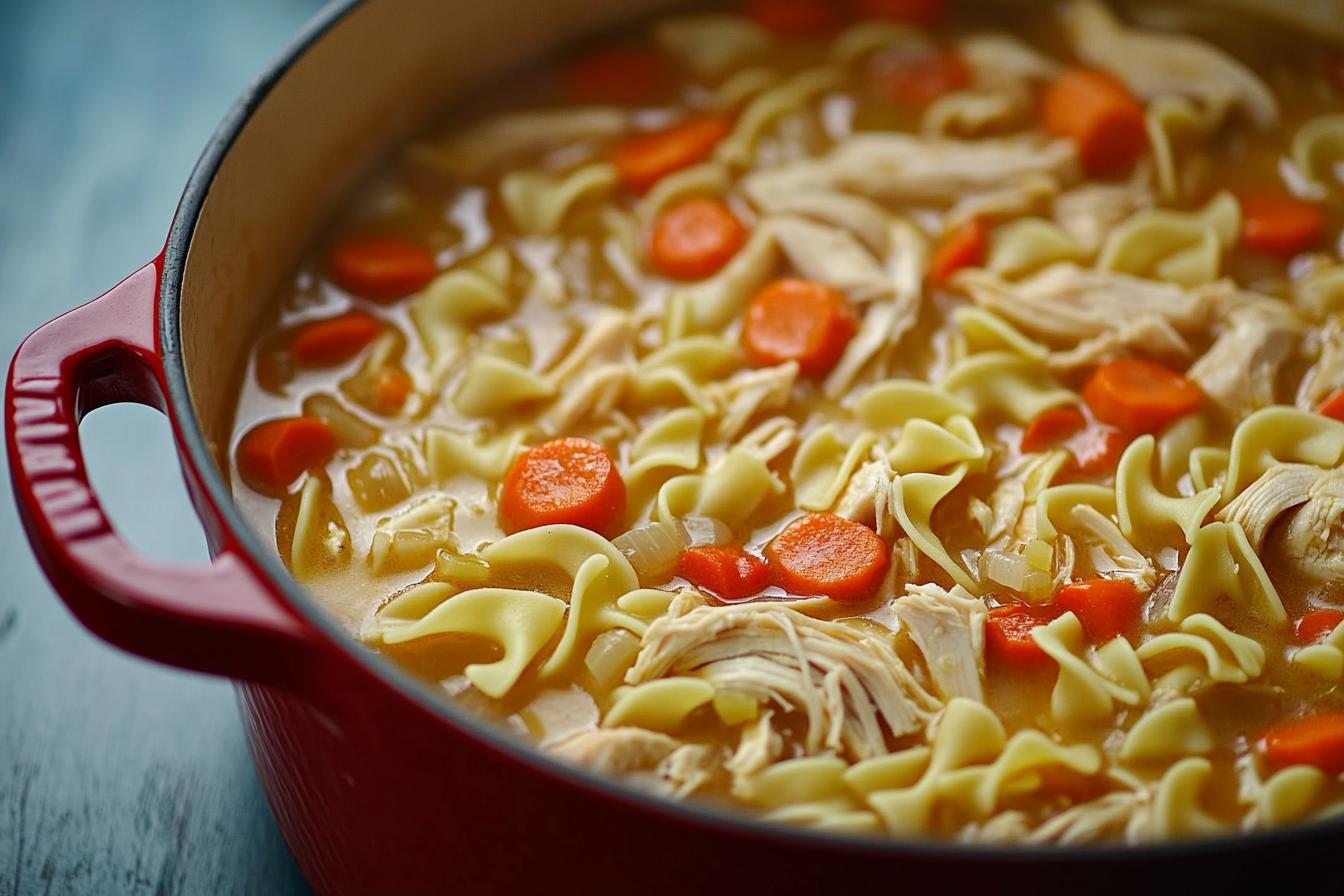 Dutch Oven Chicken Noodle Soup