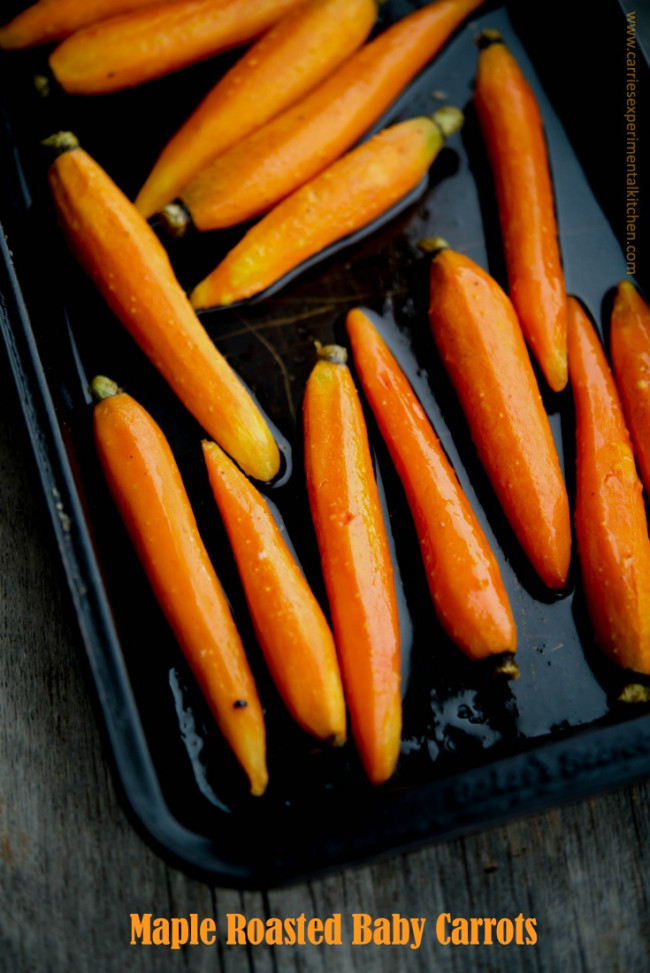 maple roasted baby carrots