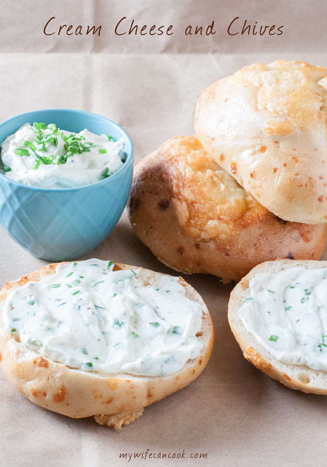 Chive Cream Cheese Dip -- only 4 ingredients