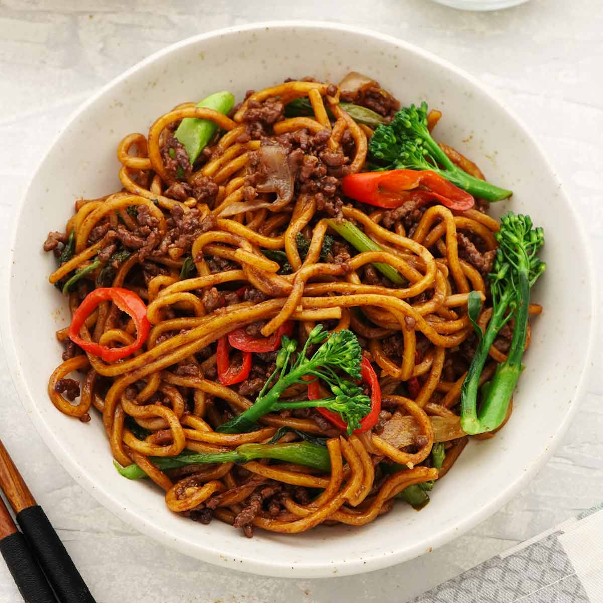 Quick Beef And Broccoli Noodles