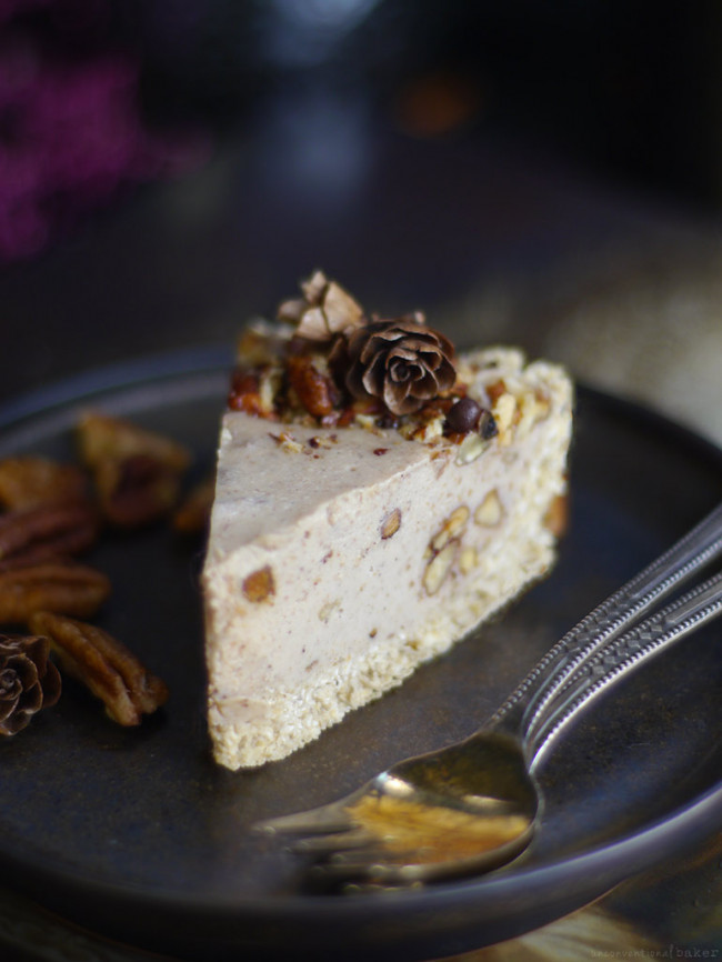 Candied Pecan Cheesecake