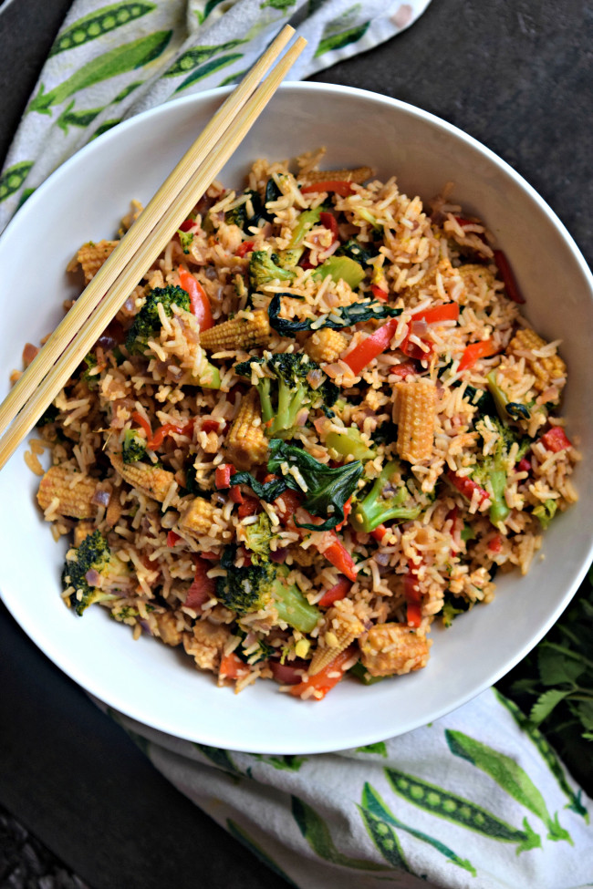 vegetarian thai chilly fried rice