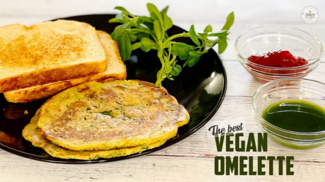 vegan omelette recipe | methi chilla