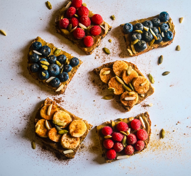 Sunflower Seed Butter And Fruit Sandwiches