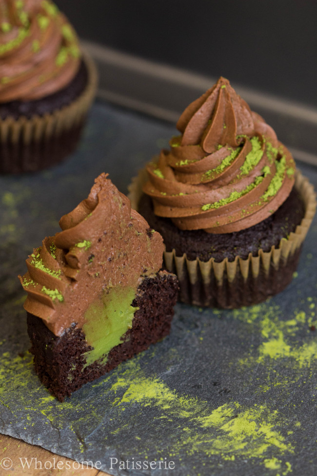 Matcha Chocolate Cupcakes