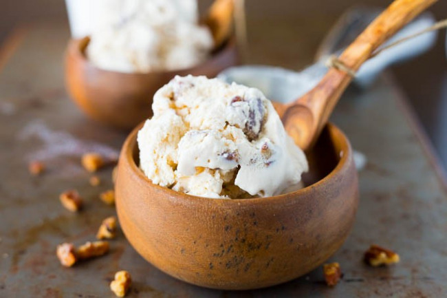 Homemade Butter Pecan Ice Cream Recipe