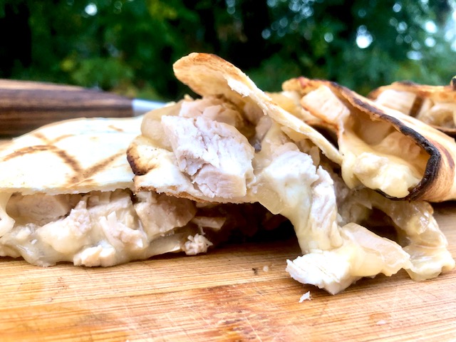 Recipe for French Onion Turkey Quesadilla - Sear Marks