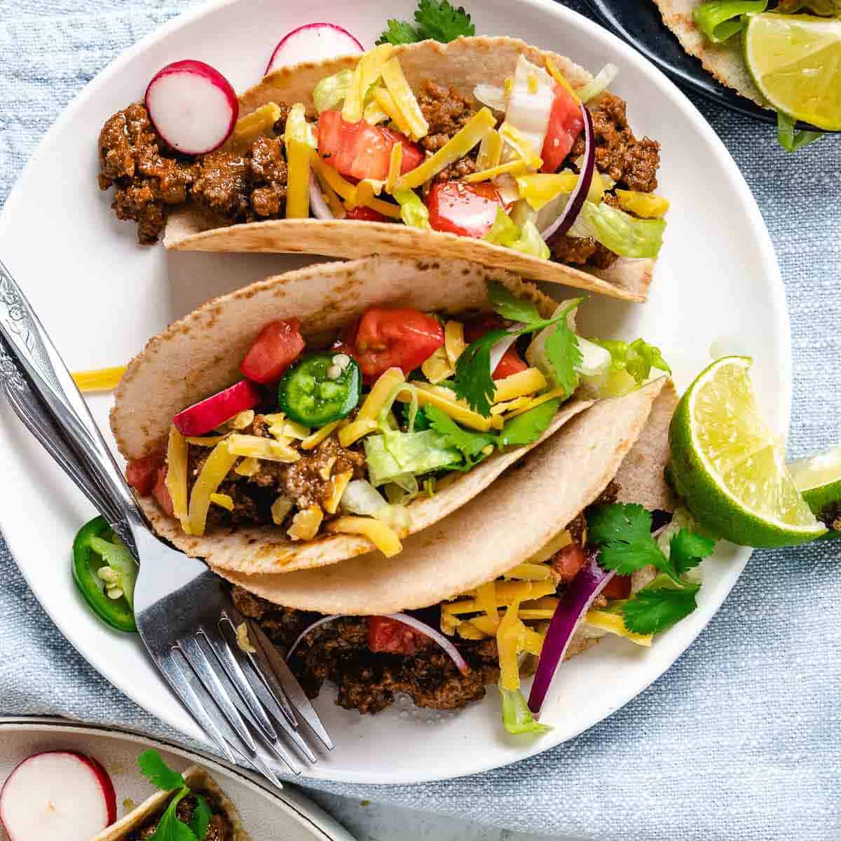 Grass Fed Ground Beef Tacos Recipe