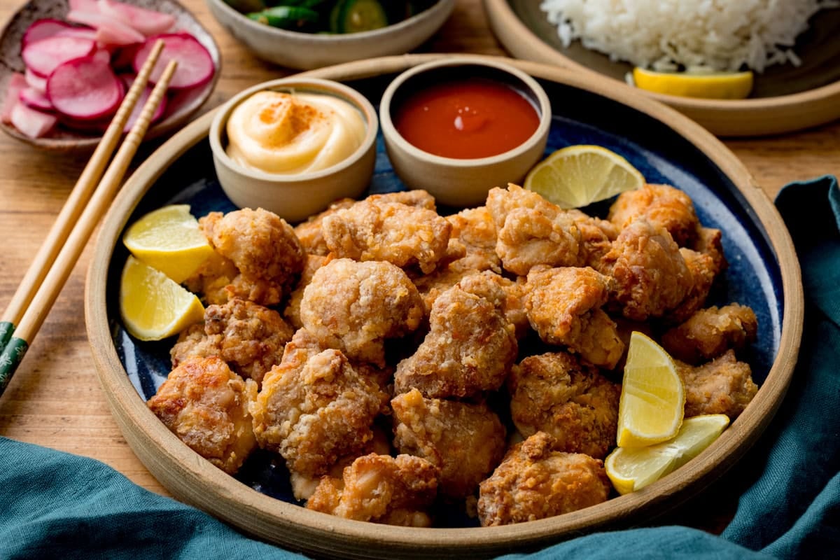 Crispy Air Fryer Chicken Karaage (Japanese Fried Chicken)