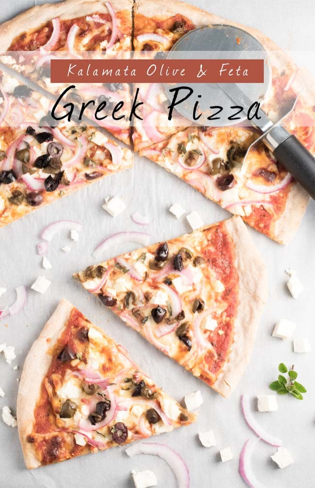 Kalamata Olive & Feta Greek Pizza