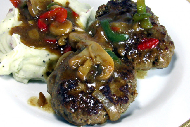 meatloaf patties with gravy recipe - the grazing glutton