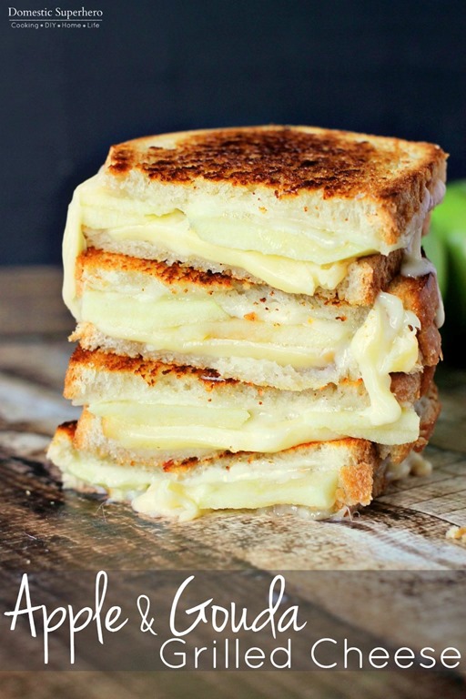 apple & gouda grilled cheese