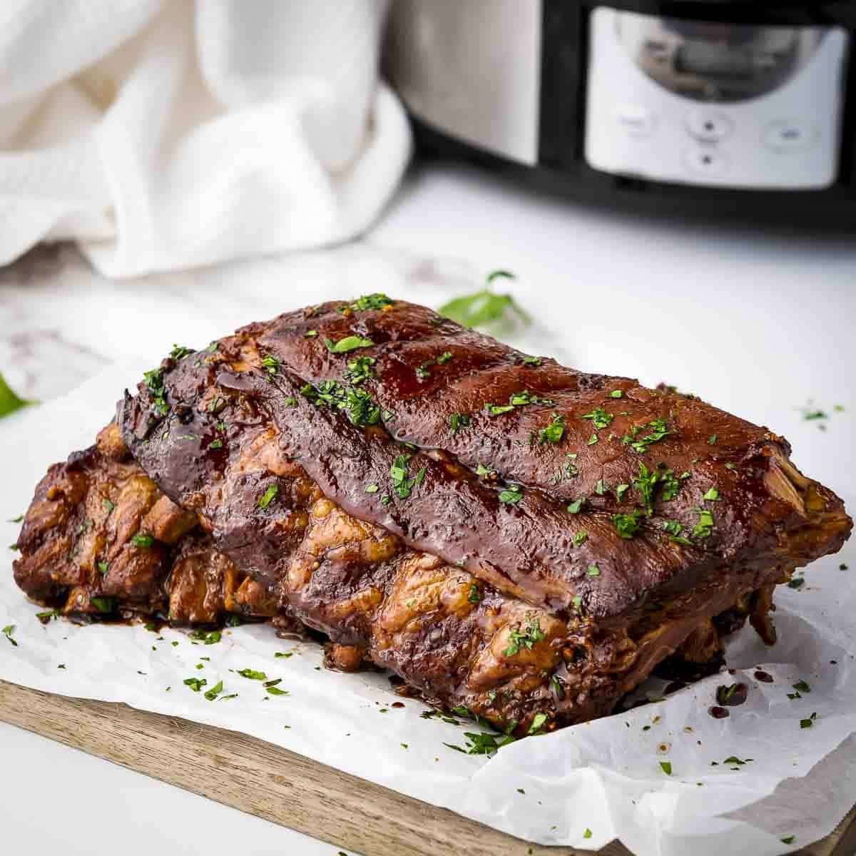 Slow Cooker Honey Garlic Ribs