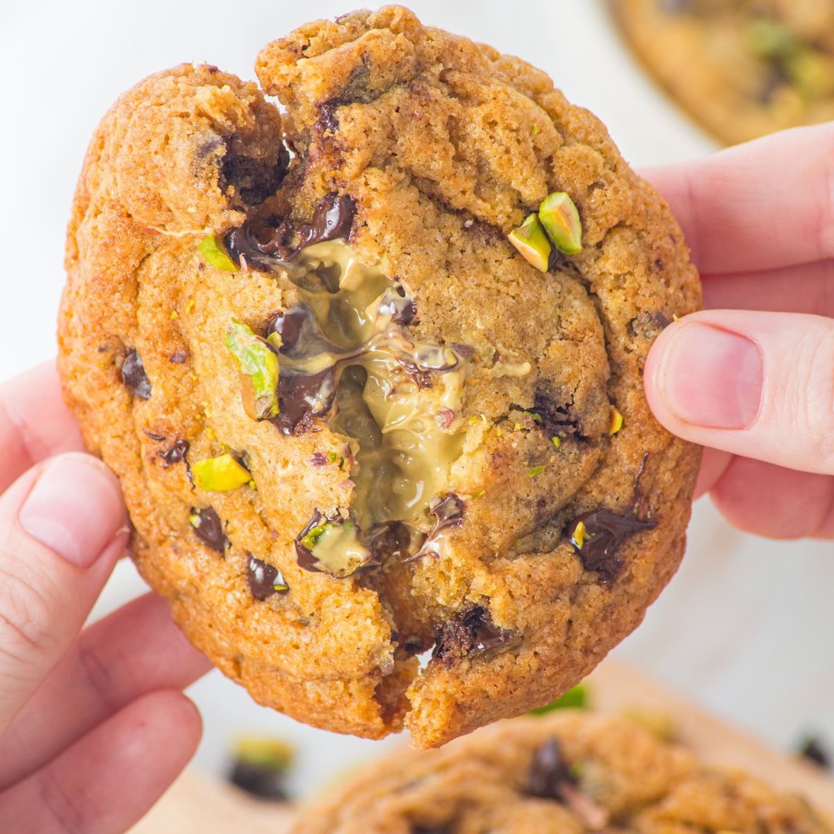 Chocolate Chip Pistachio-Phyllo Stuffed Cookies
