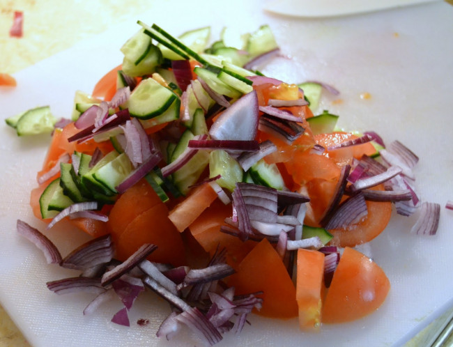 Cucumber, Tomato and Shrimp Summer Salad - All recipes blog