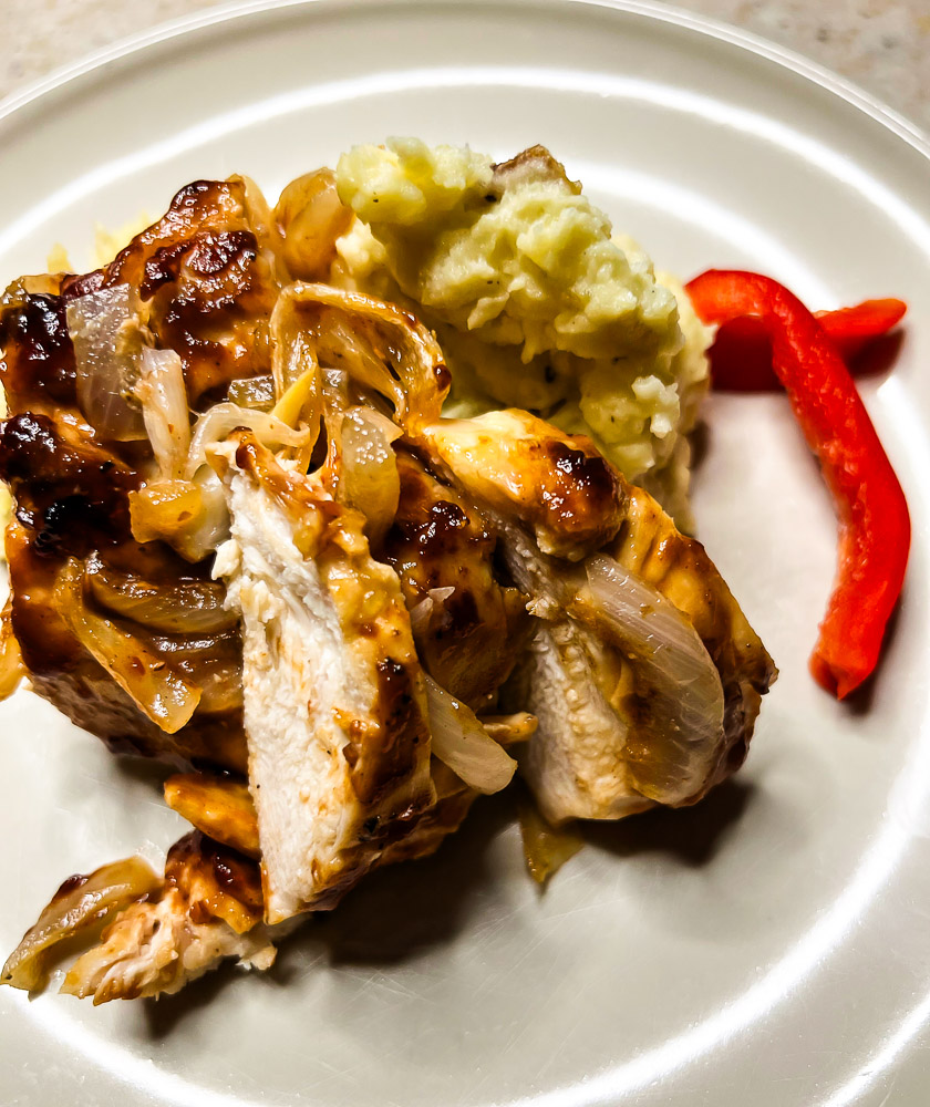 Sweet Onion Barbecue Chicken - Lisa G Cooks
