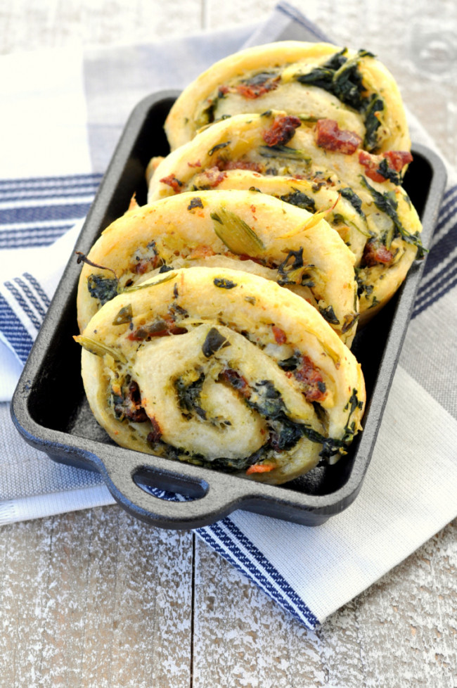 Bacon Spinach Roll Ups