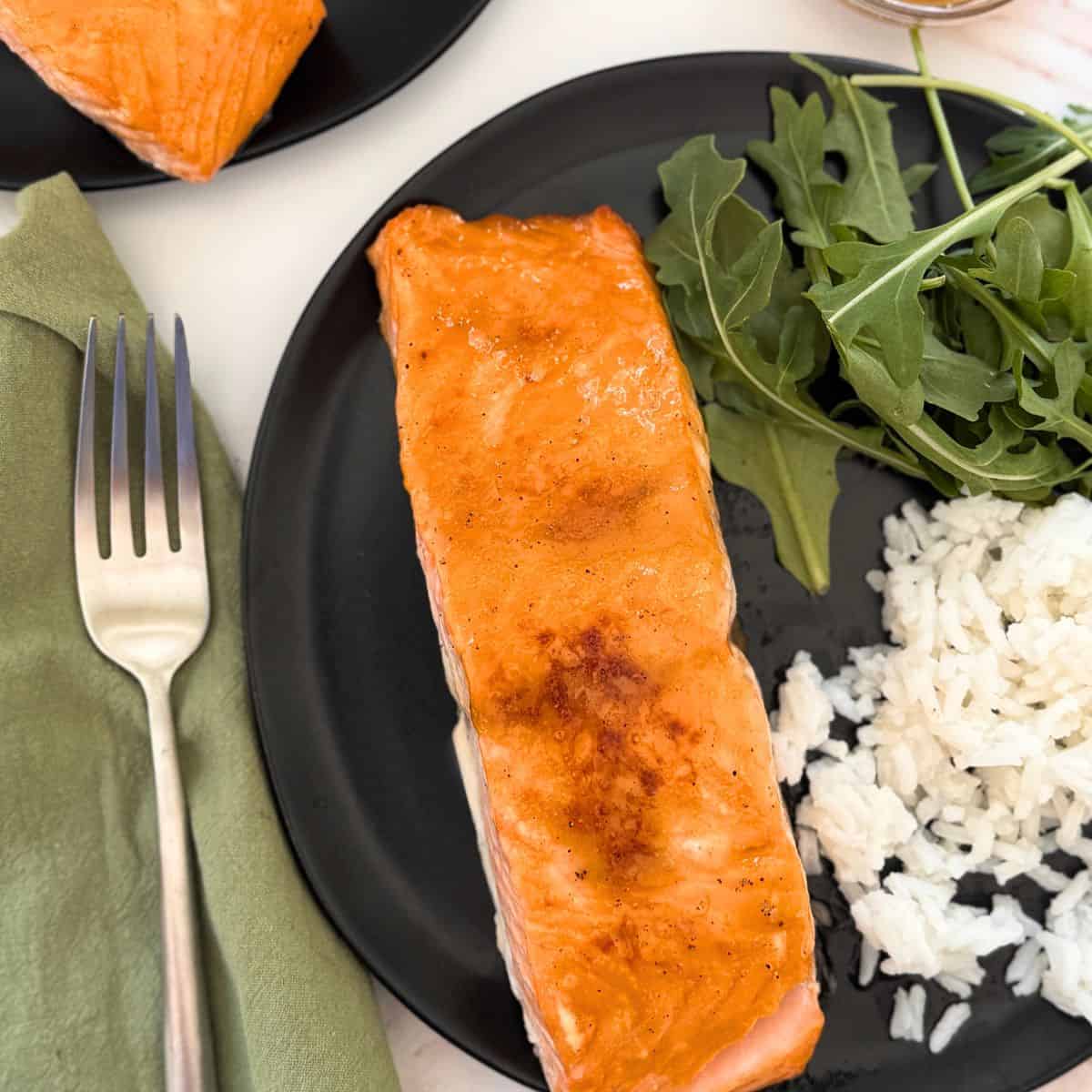 Quick Brown Sugar Baked Salmon with Dijon