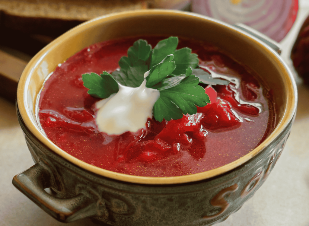 Ukrainian Borscht (Beet Soup)