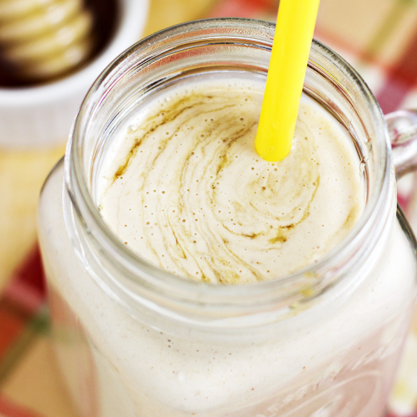 Peanut Butter And Honey Oat Smoothie Recipe With Banana