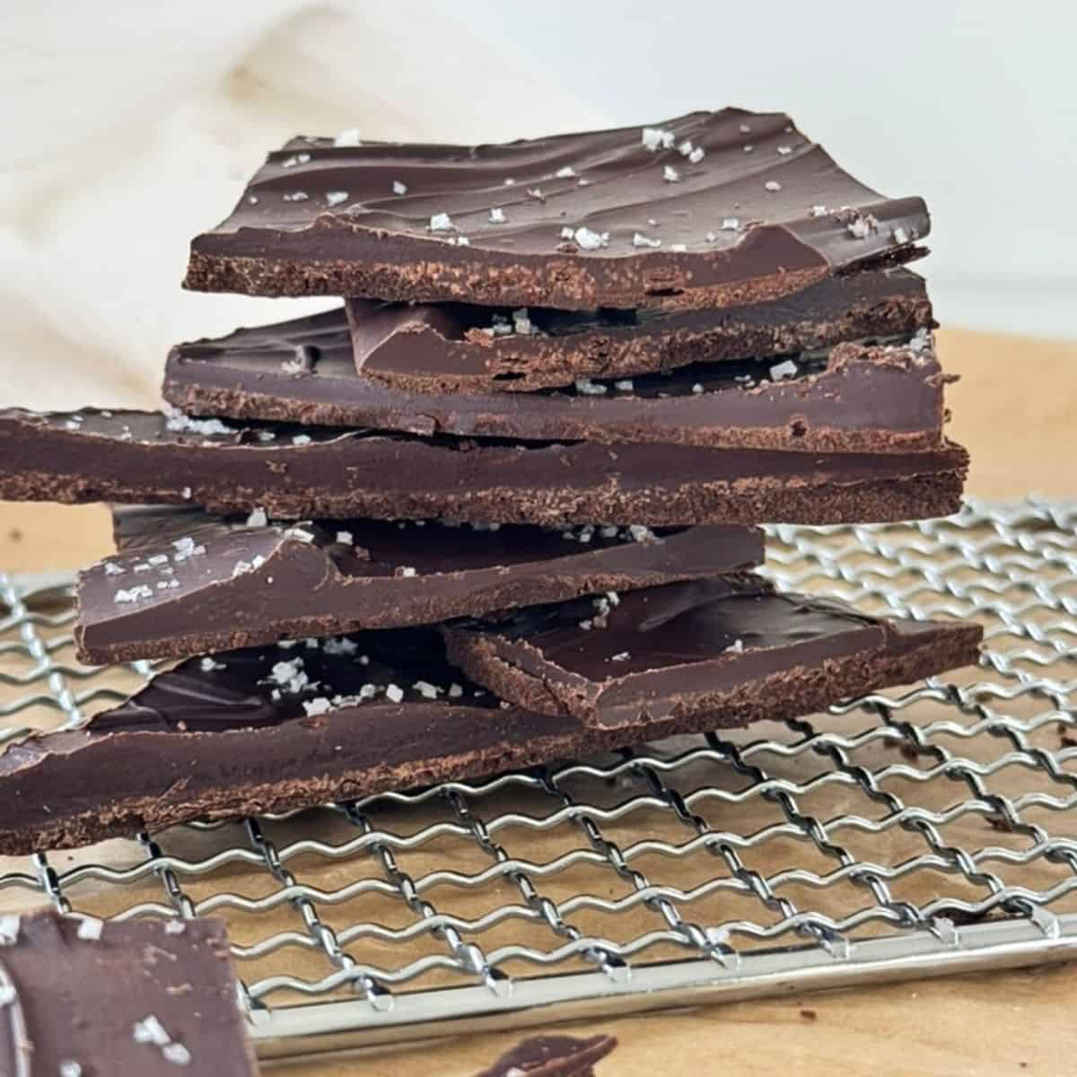 Dark Chocolate Bark With Sea Salt