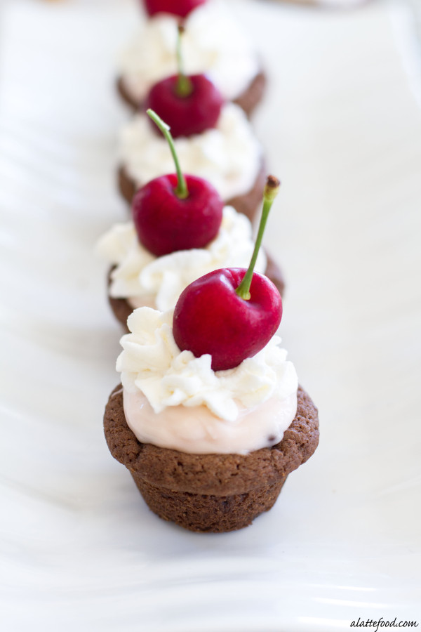 Dr. Pepper Cherry Cheesecake Cookie Cups