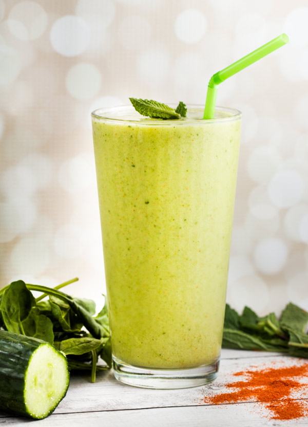 MANGO-CUCUMBER LIME SMOOTHIES WITH A KICK