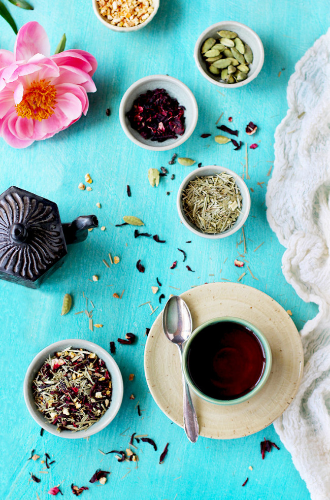 Hibiscus, Lemongrass, Orange Peel and Cardamom Tea