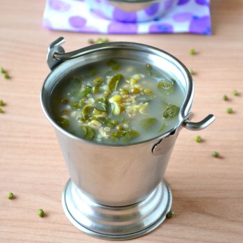Mungbean Sprouts & Spinach Porridge