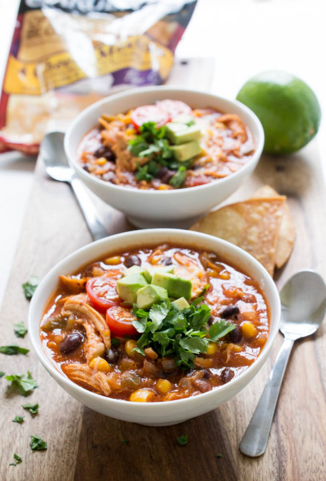 Cheesy Chicken Enchilada Soup with Couscous