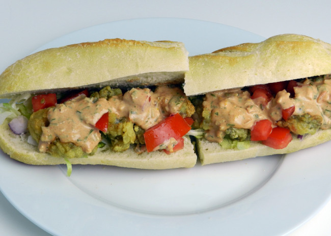 Oyster Po Boy with Homemade Remoulade