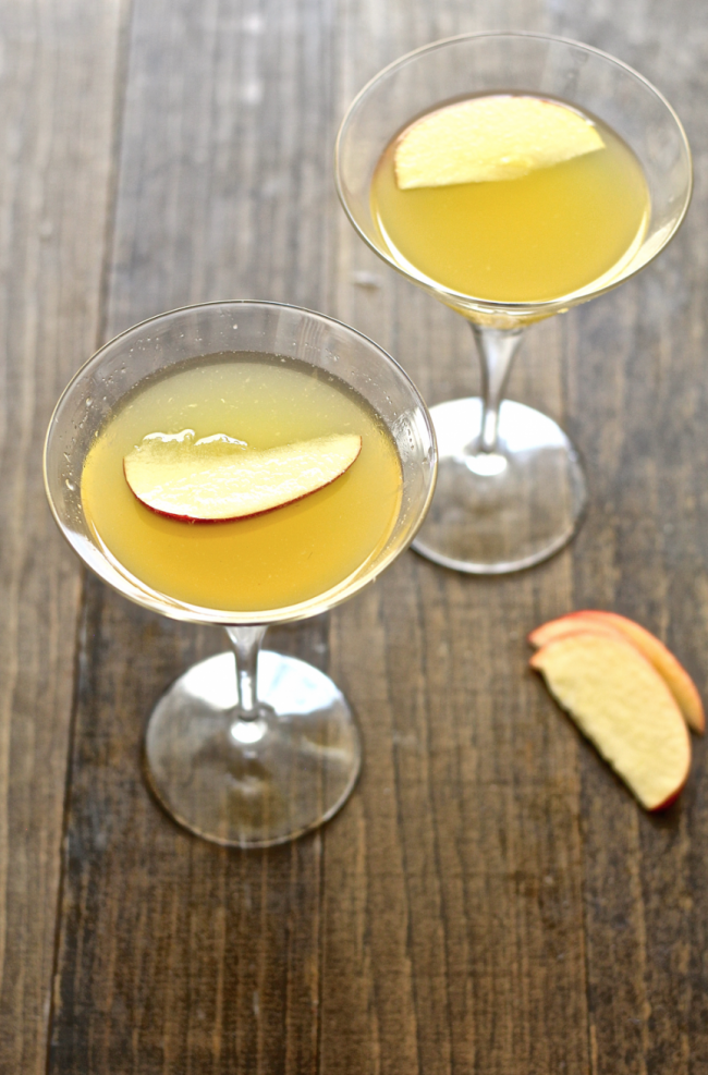 Apple Ginger Lime Martini