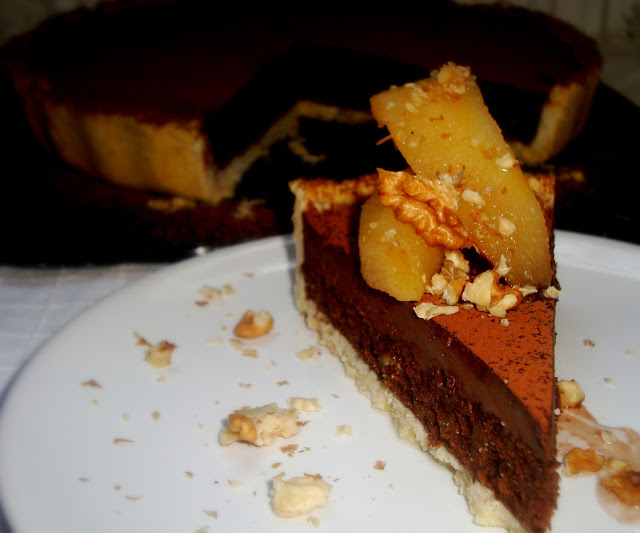 Autumn chocolate tart - Tarta cu ciocolata