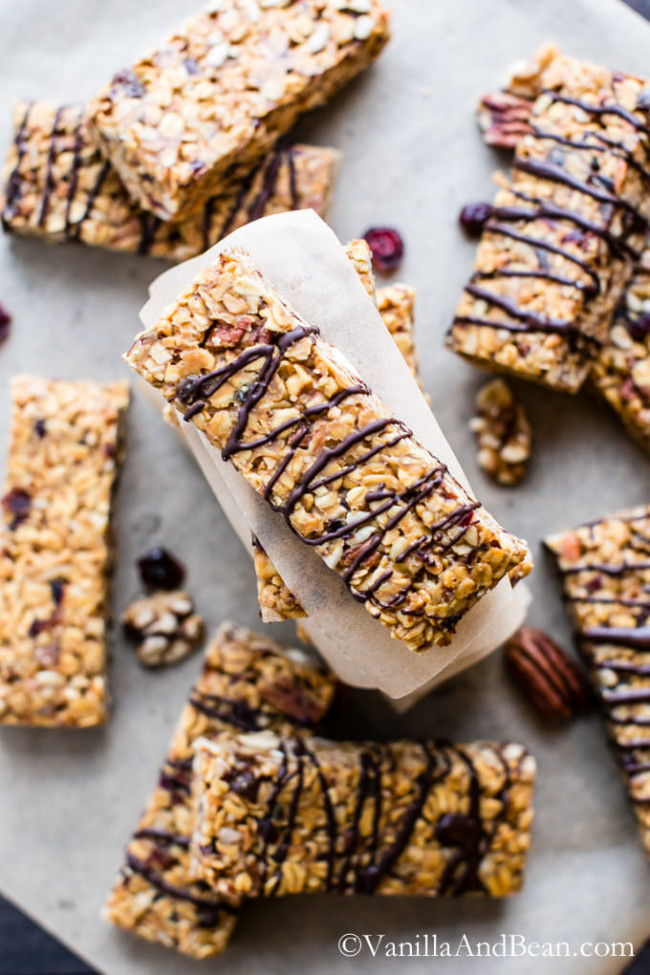 CHEWY PEANUT BUTTER FRUIT AND NUT GRANOLA BARS
