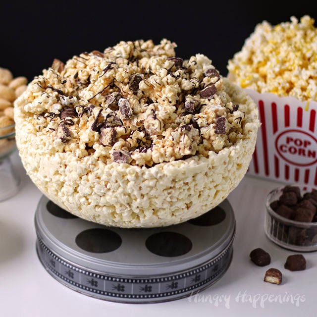 100% edible white chocolate popcorn bowl