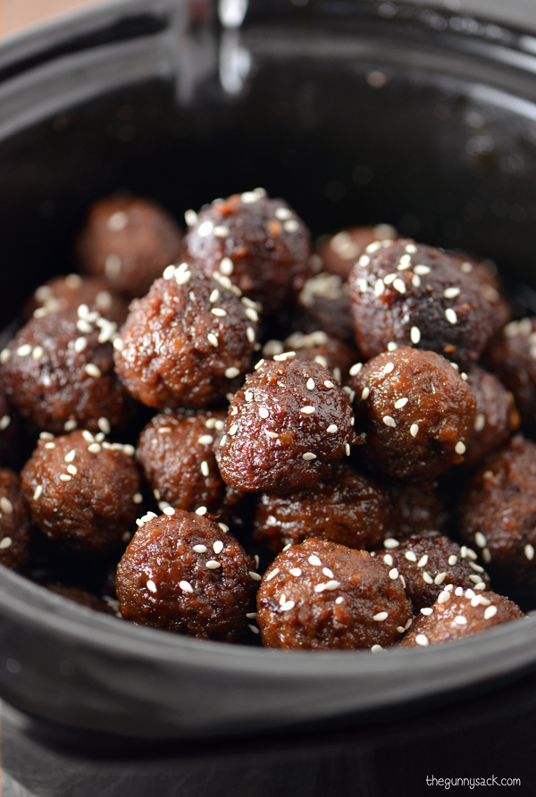 Slow Cooker Honey Sesame Meatballs