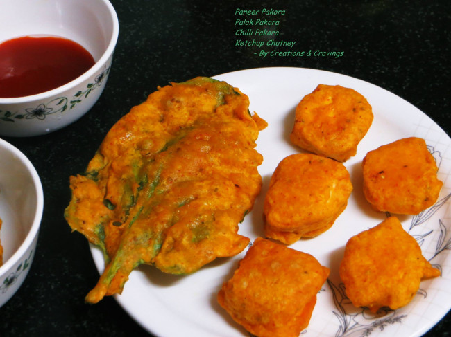 Cottage Cheese Fritters and Spinach Fritters