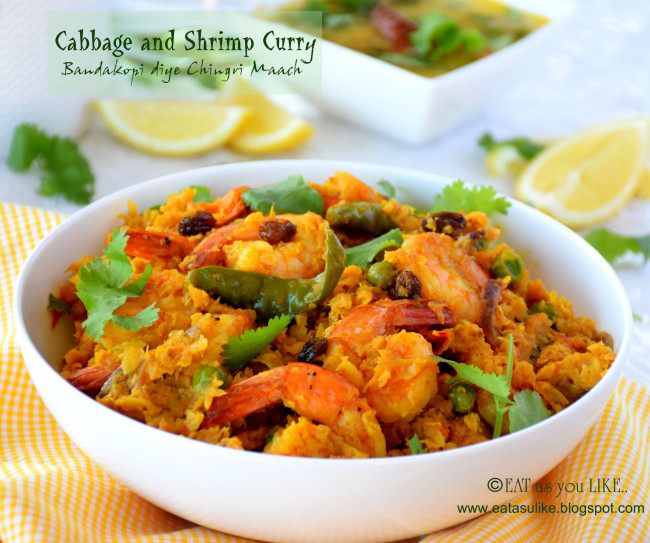 Cabbage and Shrimp Curry