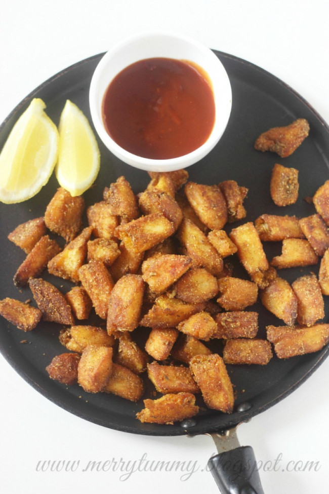 Baked Potato Wedges: Two Kinds: Red Chilli and Coriander Powder and Salted