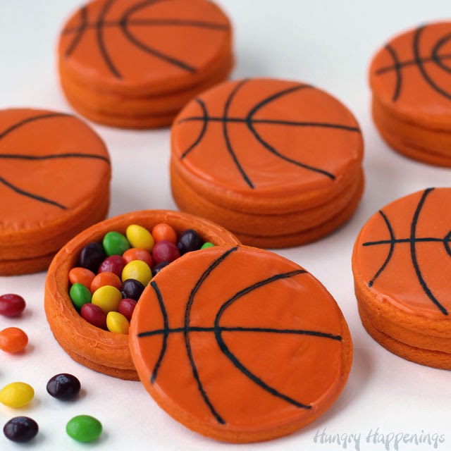 Basketball Piñata Cookies Filled With Skittles