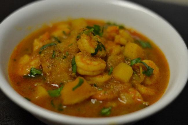 Shrimp  and Butternut Squash Curry