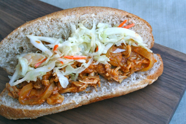 BBQ Pulled Chicken and Apple Coleslaw | Anecdotes and Apple Cores
