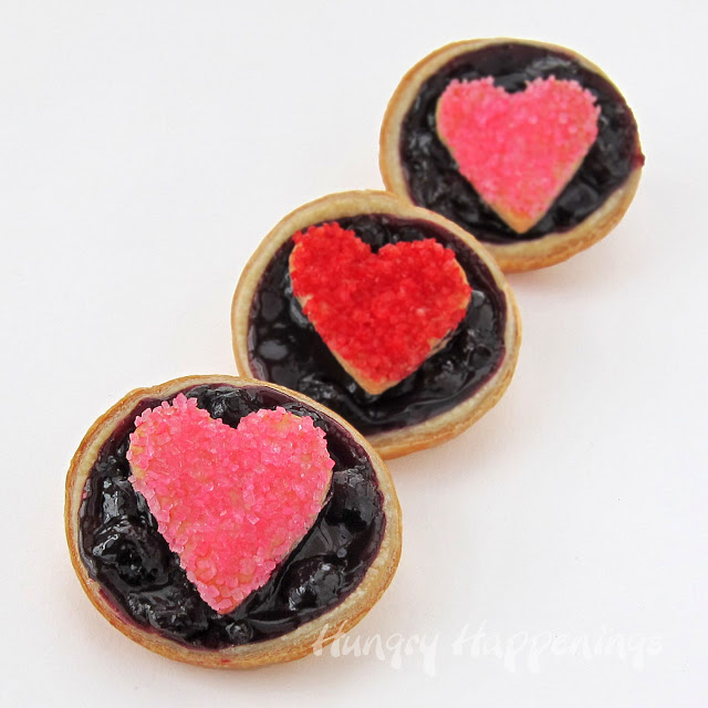 Mini Blueberry Heart Tarts plus a Giveaway